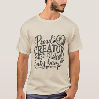 Stolt skapare av babykullen - rolig faderskapstee t shirt
