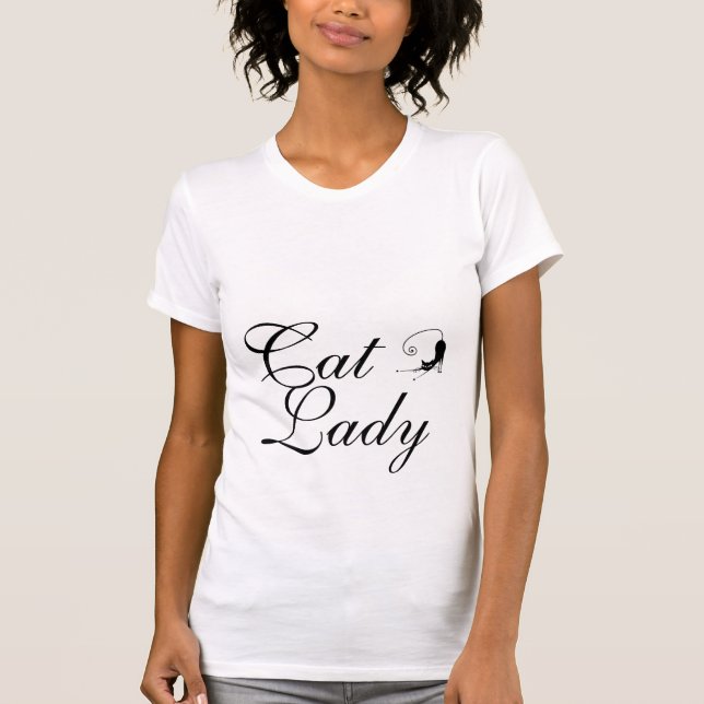 Stolt skjorta för kattdamanpassade tee (Framsida)