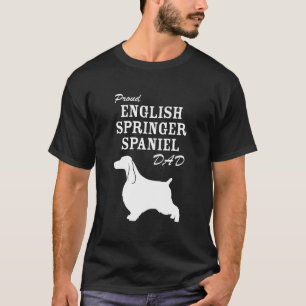 Stolt skjorta för pappa för Spaniel för engelsk T Shirt