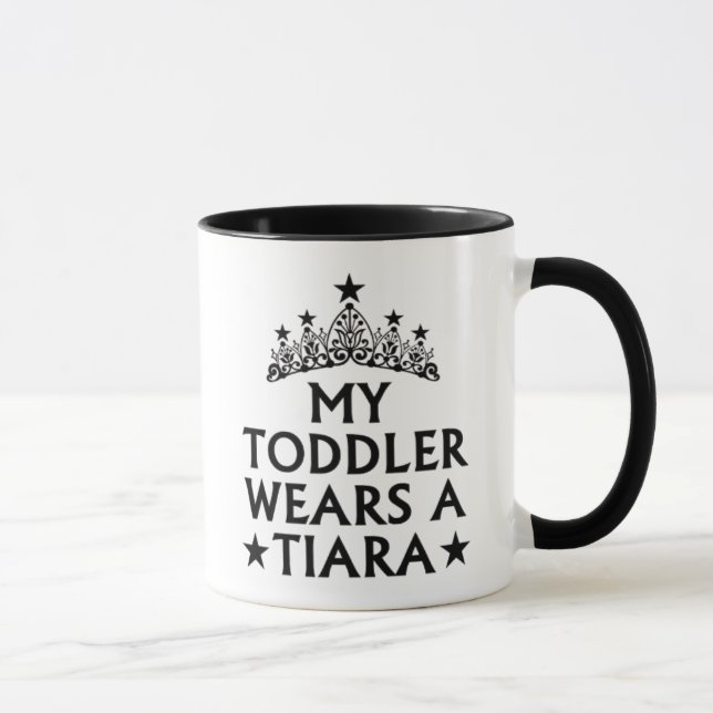 Stolt Skönhetstävling Förälder - Småbarns Tiara Mugg (Höger)