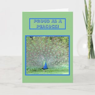 "STOLT SOM EN PEACOCK ATT DU ÄR MIN PAPPA"/PEACOCK KORT