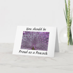 STOLT SOM EN PEACOCK SOM DU STUDENT KORT