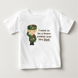 Stolt son till en armé- eller militärpappa t-shirt