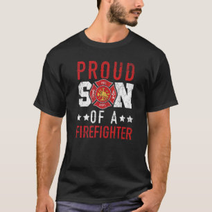 stolt son till en brandman Firefighter Fireman Fi T Shirt