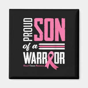 stolt son till en krigare Mamma-bryggcancermedvete Magnet