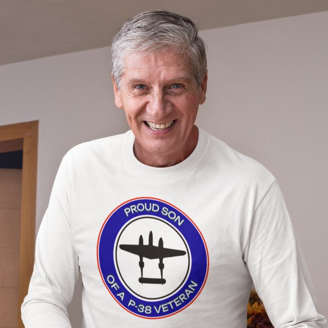 Stolt son till en P-38-veteran T Shirt (Skapare uppladdad)