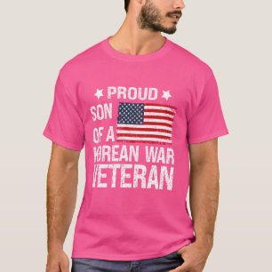 stolt son till koreansk veteranskädda i Krig V T Shirt