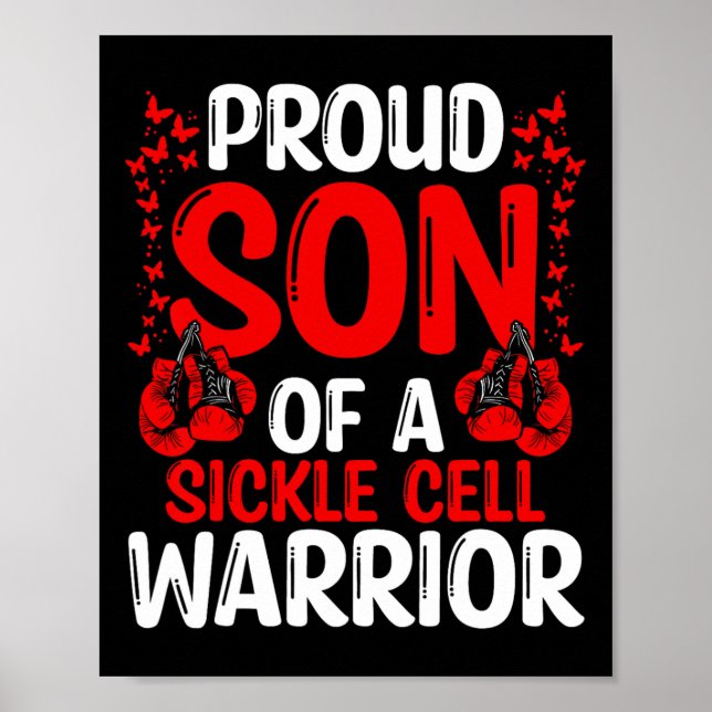 stolt son till larm om sicklecellssjukdomar poster (Framsidan)