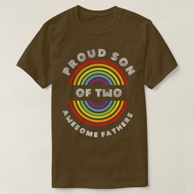 stolt son till två fantastisk-far-Pridet HBT-HBT-T T Shirt (Design framsida)