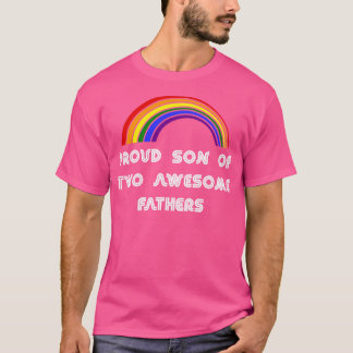 stolt son till två HBT-Pride i fantastisk far T Shirt
