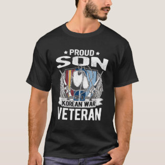 stolt son till veteran från Krig - Hundbrickor Mil T Shirt