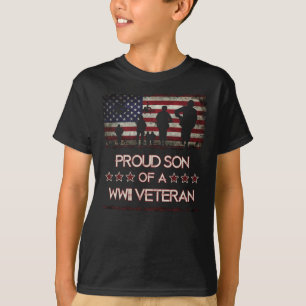 stolt son till veteraner från WWII-Världskriget 2  T Shirt