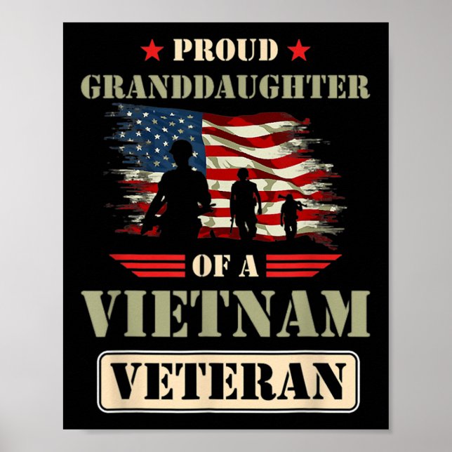 Stolt sondotter till en Vietnam-veteranminnesmärke Poster (Framsidan)