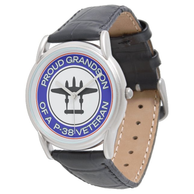 Stolt sonson till en P-38-veteran Armbandsur (Vinklad)