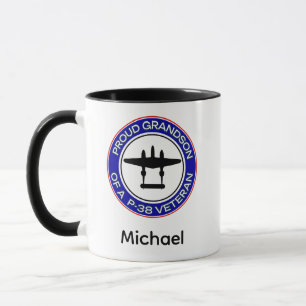 Stolt sonson till en P-38-veteran Mugg