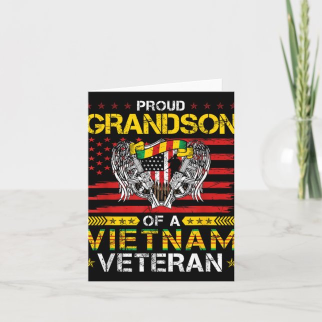 Stolt sonson till en Vietnam-veteran  Kort (Framsida)