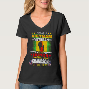 Stolt sonson Vietnam-veteran Vintage Militära Mig T Shirt