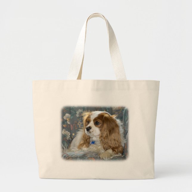 Stolt Spaniel 8R16D-01 för kung Charles Jumbo Tygkasse (Framsidan)