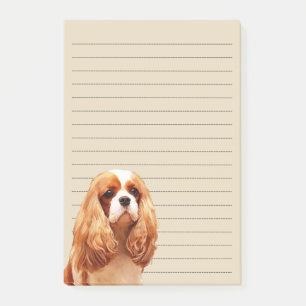 Stolt Spaniel för kung Charles Post-it Block