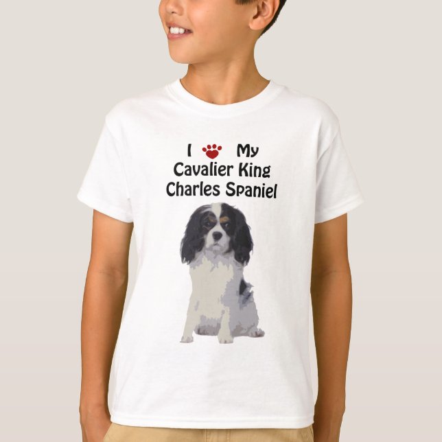 Stolt Spaniel för kung Charles T Shirt (Framsida)