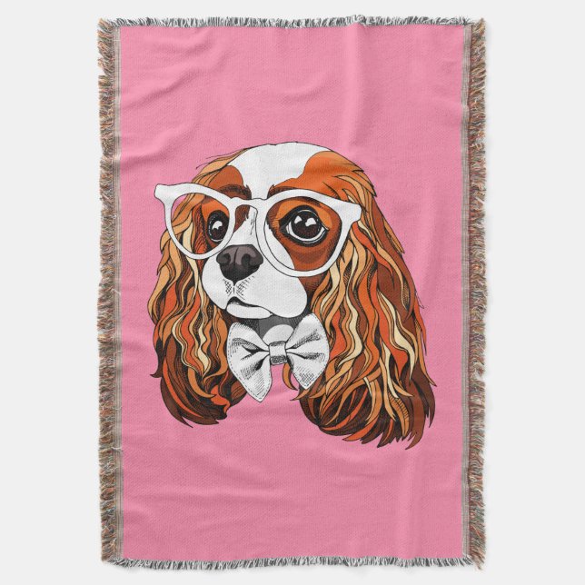 Stolt Spanielporträtt för kung Charles Filt (Framsidan Vertikal)