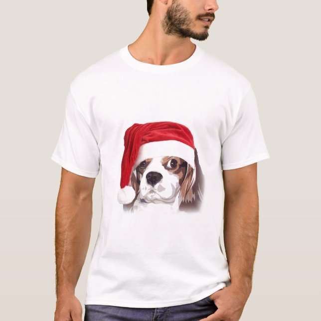 Stolt SpanielSanta för kung Charles t-skjorta Tee Shirt (Framsida)