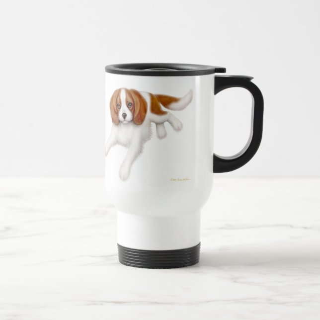 Stolt Spanieltravel mug för kung Charles Resemugg (Höger)
