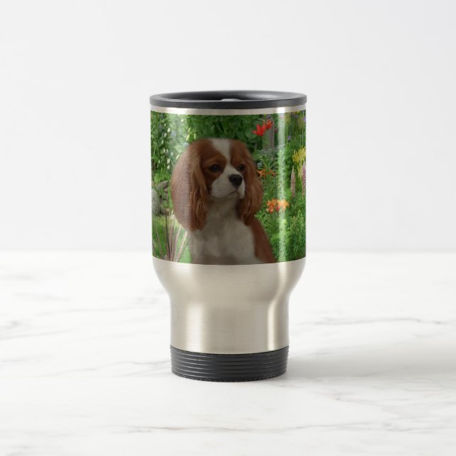 Stolt Spanieltravel mug för kung Charles Resemugg (Center)