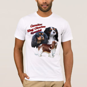 Stolt SpanielTrio 2 för kung Charles Tee