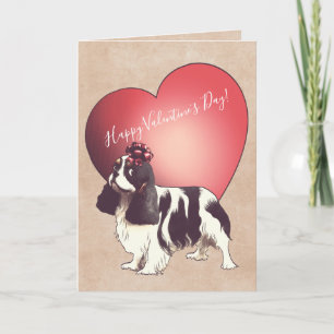 Stolt Spanielvalentin för kung Charles kort för