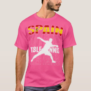Stolt Spanien Bordtennis Fans Tröja Spanska Flagga