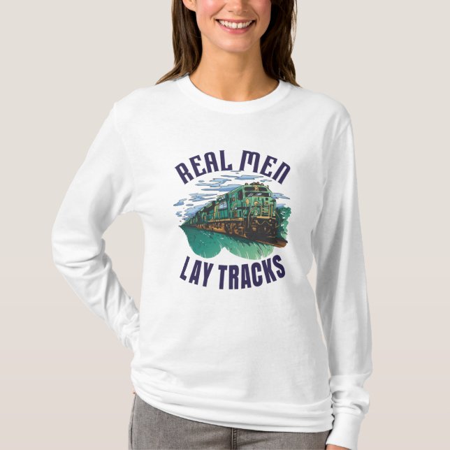 Stolt spårbyggare t shirt (Framsida)