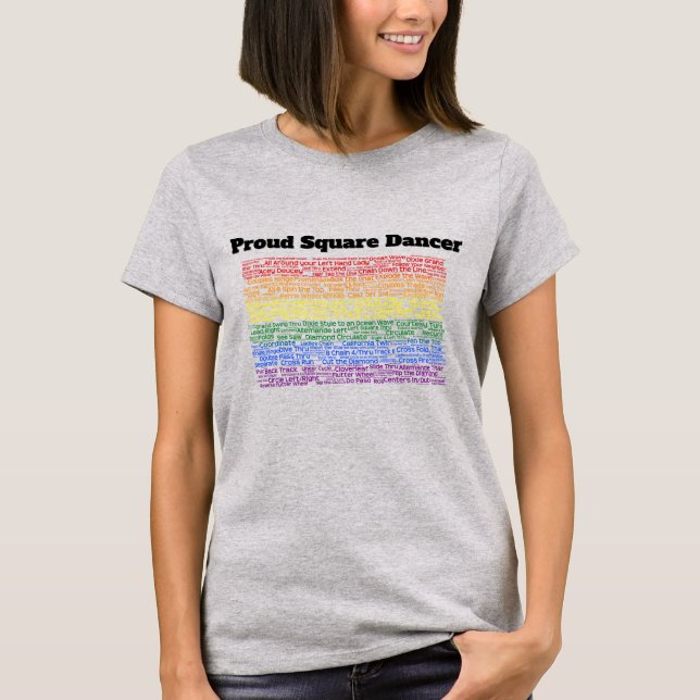 Stolt Square Dancer T Shirt (Framsida)