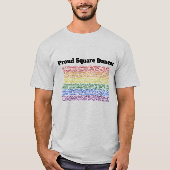 Stolt Square Dancer T Shirt (Framsida)