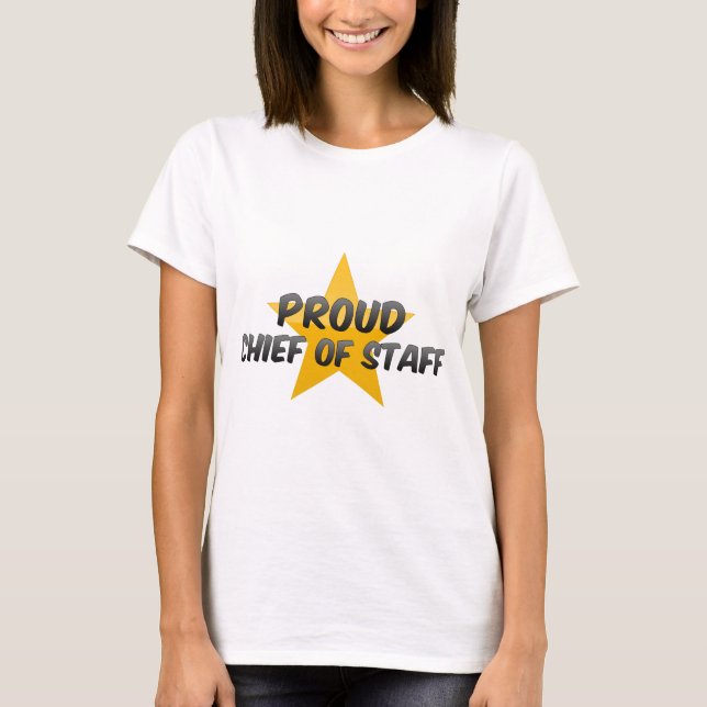 Stolt stabschef t-shirt (Framsida)