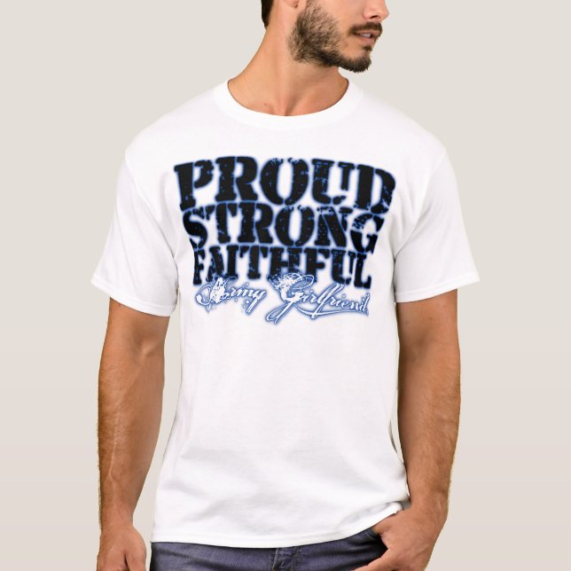Stolt starkt, troget tee shirt (Framsida)