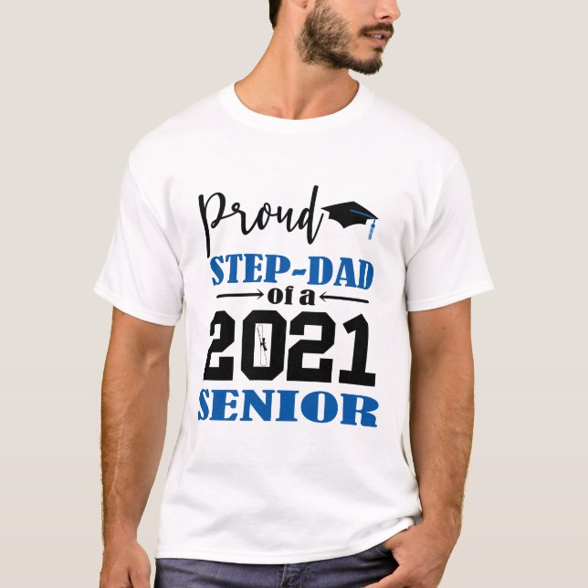 stolt Steg Pappa av 2021 års ledande befattning T Shirt (Framsida)