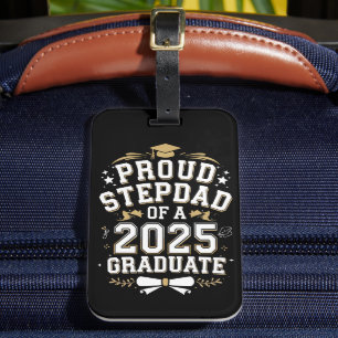 stolt Steg Pappa av 2025 Student Studenten Bagagebricka