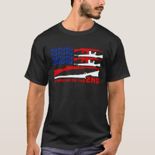 stolt stödja det andra ändringsförslaget, Gun Amer T Shirt