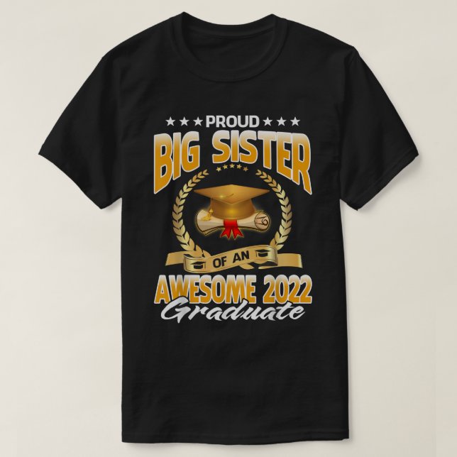 stolt stor syster i Fantastisk 2022 Student  T Shirt (Design framsida)