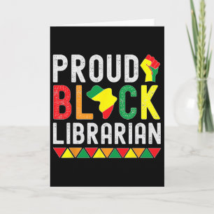 Stolt svart bibliotekarie svarta historiemånaden f kort
