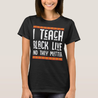 Stolt svart lärartröja, jag lär svarta liv de t shirt