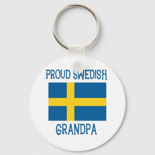 Stolt svensk morfar nyckelring