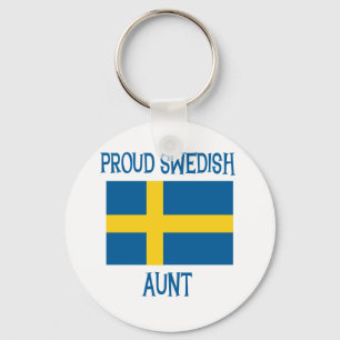 Stolt svensk moster nyckelring