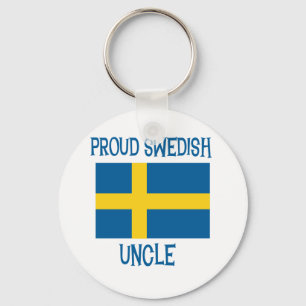Stolt svensk Uncle Nyckelring