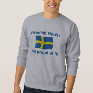 Stolt svenska Morfar (farfadern) Lång Ärmad Tröja