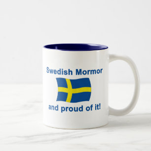 Stolt svenska Mormor (farmodern) Två-Tonad Mugg