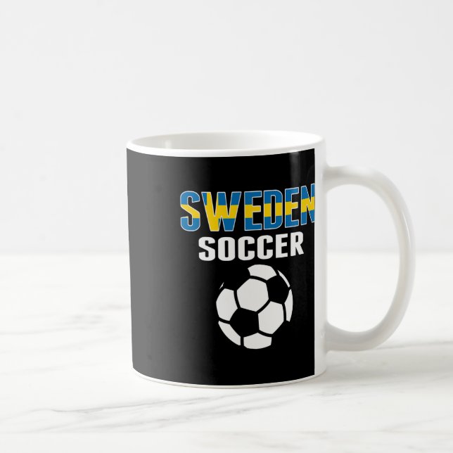 Stolt Sverige Fotboll Fans Tröja - Stöd Svensk  Kaffemugg (Höger)