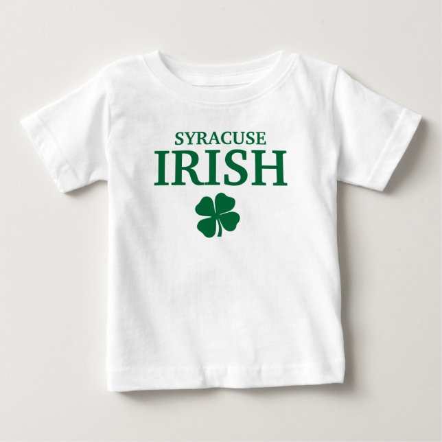 Stolt SYRACUSE IRLÄNDARE! St patrick's day Tee (Framsida)