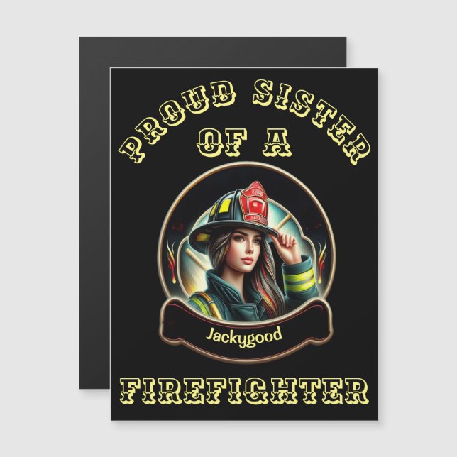 stolt syster av en brandsläckare W (Fram/baksida)